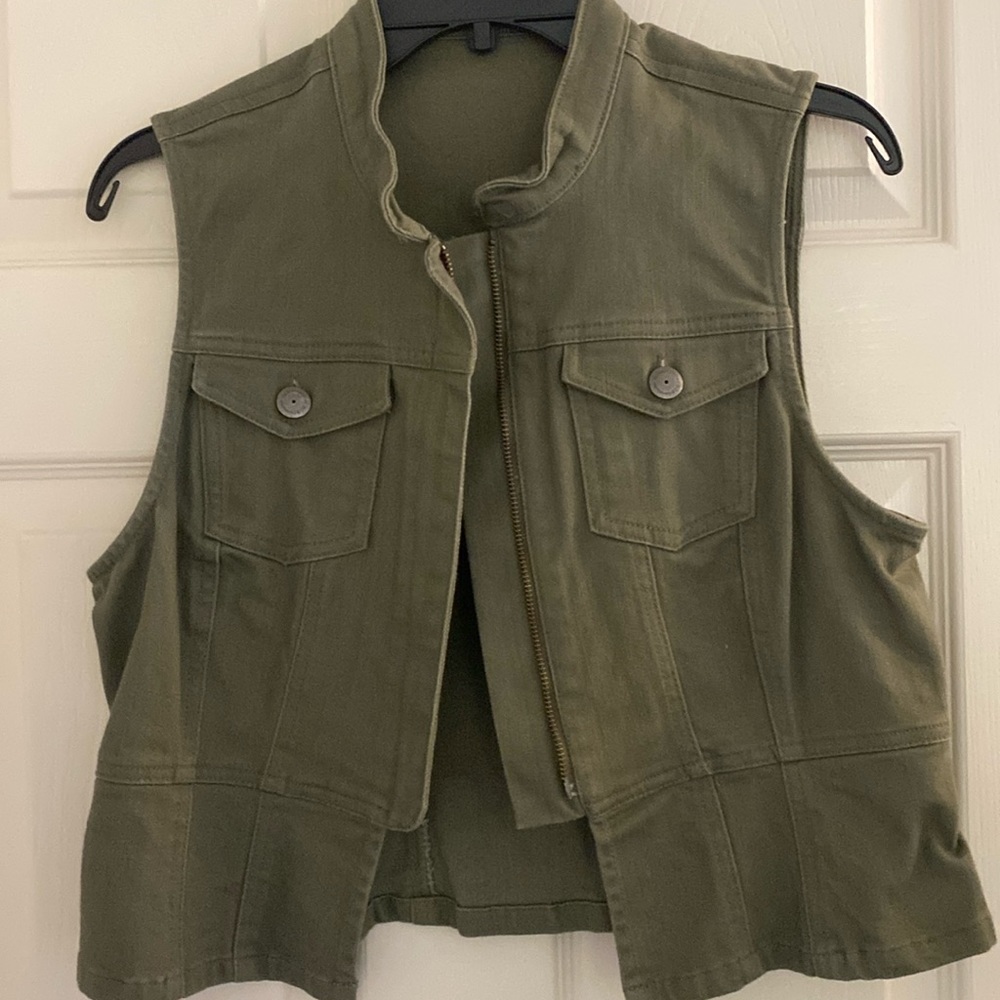 BCBG GENERATION DENIM VEST